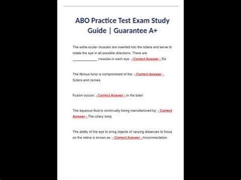 is the abo test hard|abo exam practice test.